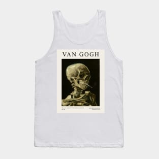 Van Gogh - Skull Of A Skeleton With Burning Cigarette Tank Top